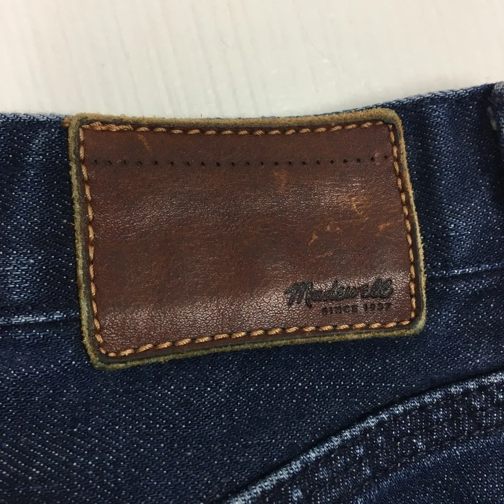 Madewell Skinny Low Rise Jeans Stretch Comfort‎ Dark Wash Denim Size 25X32
